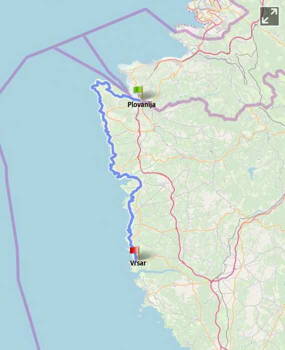 Show on map Plovanija - Vrsar